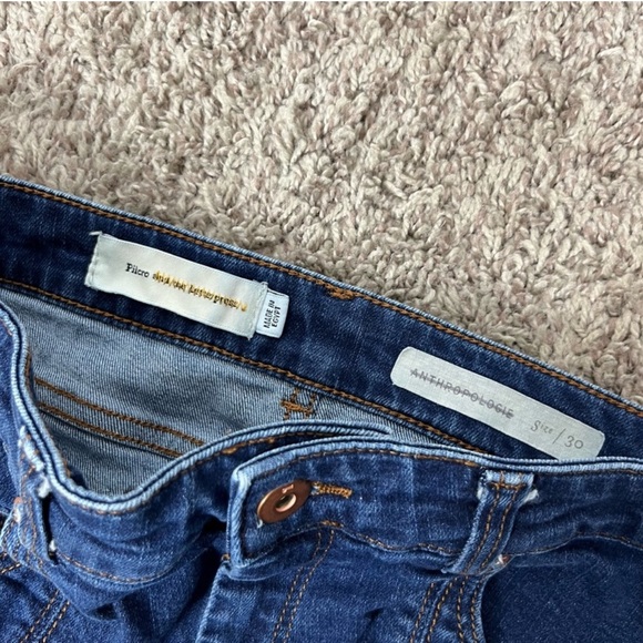 Pilcro and the Letterpress Anthropologie high waist cropped ankle jeans - Picture 6 of 9